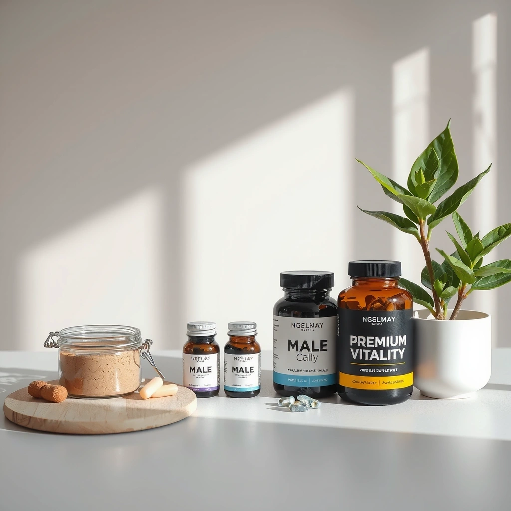 Male vitality supplements collection